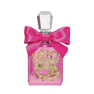 The vitality of Viva La Juicy Pink Couture fragrance captured in its elegant bottle on Fragrancedealz.com