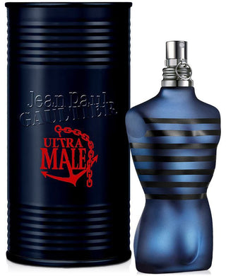 Explore the sleek and masculine design of the Ultra Male Cologne bottle from Jean Paul Gaultier. Discover the essence of confidence and sophistication at FragranceDealz.com