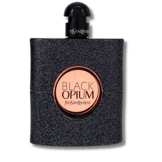 Bottle of YSL Black Opium Perfume for Women, epitomizing seduction and sophistication. Indulge in its captivating aroma at fragrancedealz.com