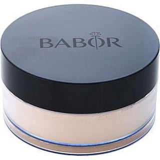 Babor Mattifying Fixing Powder, available at Fragrance Dealz. This lightweight powder sets makeup and controls shine for a smooth, matte finish all day.