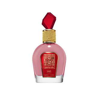 Delight in the sweet fragrance of Lattafa Musk Candy Rose Eau De Parfum Spray from the Thameen Collection, 3.4 oz bottle, available now at fragrancedealz.com