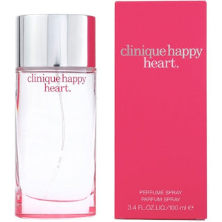 Happy Heart Perfume's bottle positioned on the left, while its delightful box sits on the right, presented side by side on Fragrancedealz.com