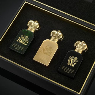 Clive Christian Variety Set with 3 mini bottles (0.3 oz each) and elegant packaging. Available at fragrancedealz.com