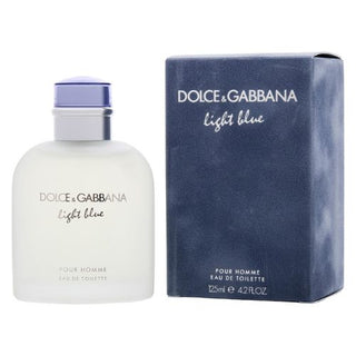 D&G Light Blue EDT, 3.4 oz bottle with elegant box packaging. Available at fragrancedealz.com