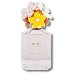 Bottle of Daisy Eau So Fresh Perfume, radiating freshness and floral charm. Experience its vibrant essence at fragrancedealz.com