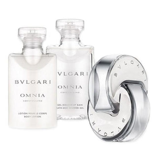 BVLGARI OMNIA CRYSTALLINE by Bvlgari - EDT SPRAY 1.3 OZ & BODY LOTION 1.3 OZ x