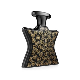 Wall Street Perfume bottle's side view, exuding luxury with notes of bergamot and leather, available on Fragrancedealz.com