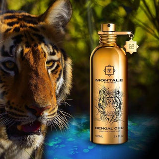 Montale Bengal Oud EDP, 3.3 oz. Deep oud scent with warm spices. Available at fragrancedealz.com