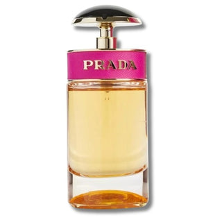 Bottle of Prada Candy Perfume, a delightful blend of sweetness and sophistication. Indulge in its captivating aroma at fragrancedealz.com