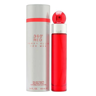 Perry Ellis 360 Red EDT, 3.4 oz bottle with stylish box packaging. Available at fragrancedealz.com