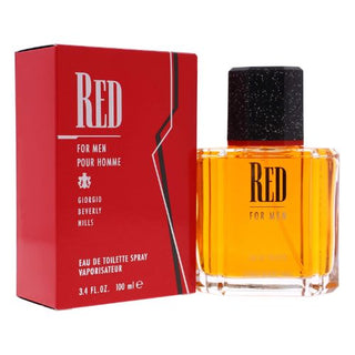 Red Cologne EDT, 3.4 oz bottle with striking box packaging. Available at fragrancedealz.com