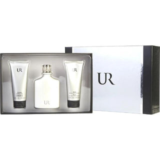 UR EDT Spray, Aftershave Soother, and Shower Gel 3.4 oz set from Fragrance Dealz. A complete grooming experience.