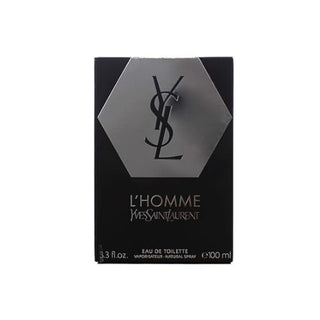 The elegant packaging of YSL L'homme Cologne, featuring the brand's signature design elements and luxurious allure, on Fragrancedealz.com.